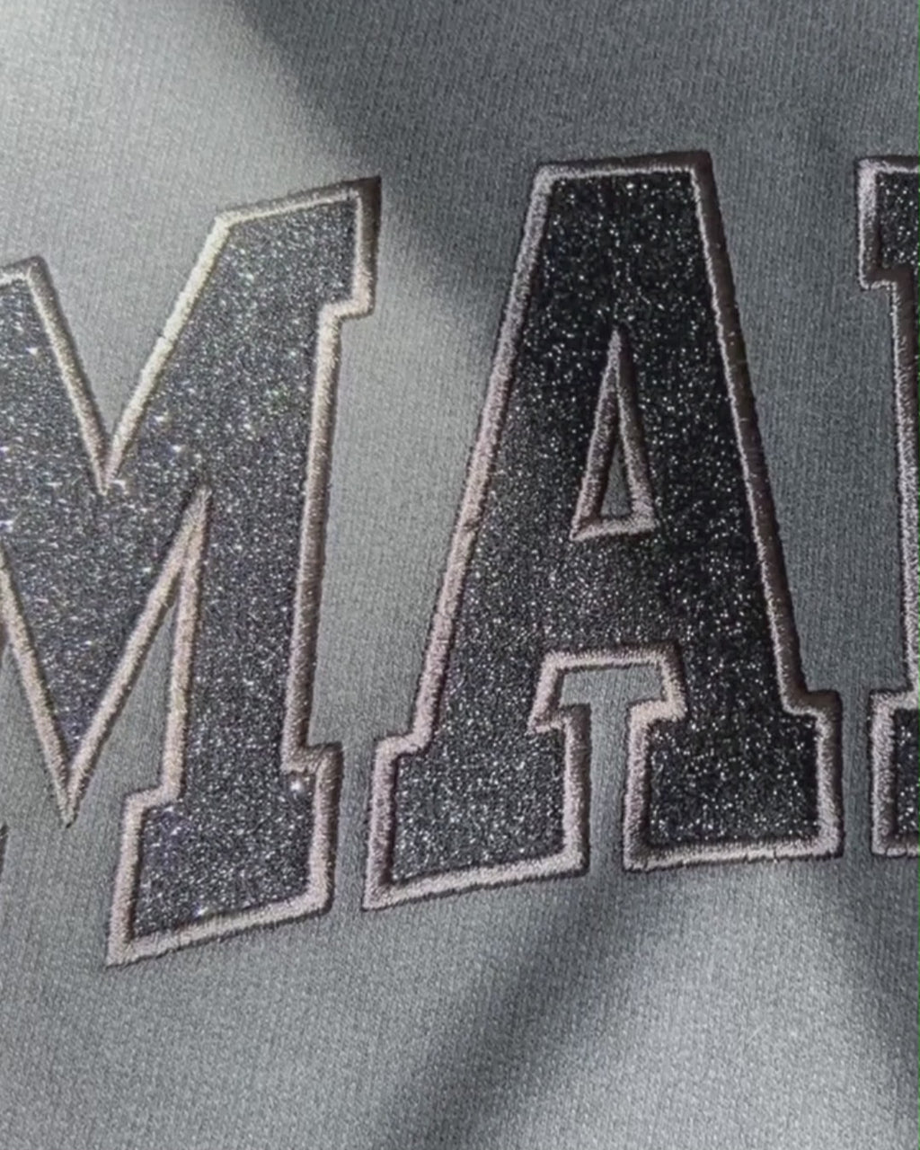 MAMA Glitter Embroidered Sweatshirt